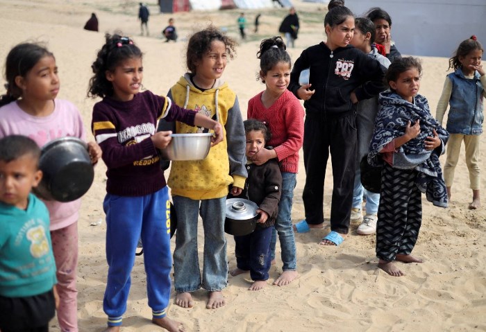 الأطفال في شمال قطاع غزة